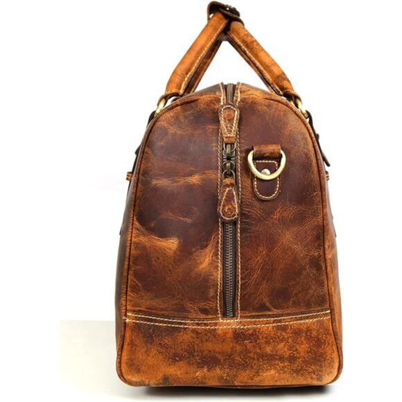 Leather Duffel Bag for Men & Women - Picture 7 of 8
